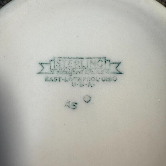 Sterling Vitrified China Restaurant Ware Mug East Liverpool Ohio USA 3.5"H 8oz - Picture 6 of 9